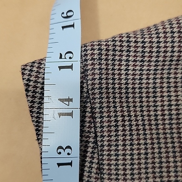 Susina, Size 6, Navy Blue and Brown Houndstooth Pencil Skirt, EUC - Picture 8 of 10